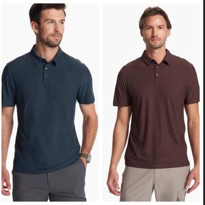 BUNDLE OF 2 Vuori Men’s Tech Polos Size Medium